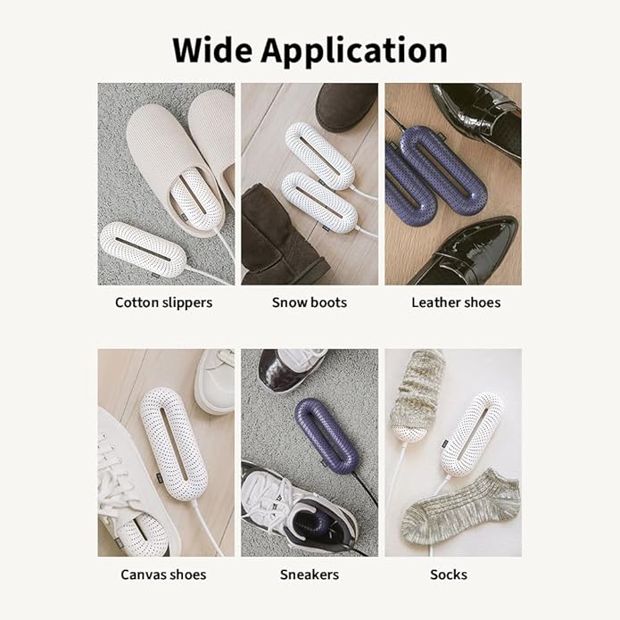Boot Dryer Shoe dryer with 1532 heat dissipation holes 360° drying foot dryer eliminates bad odors 3 Timing