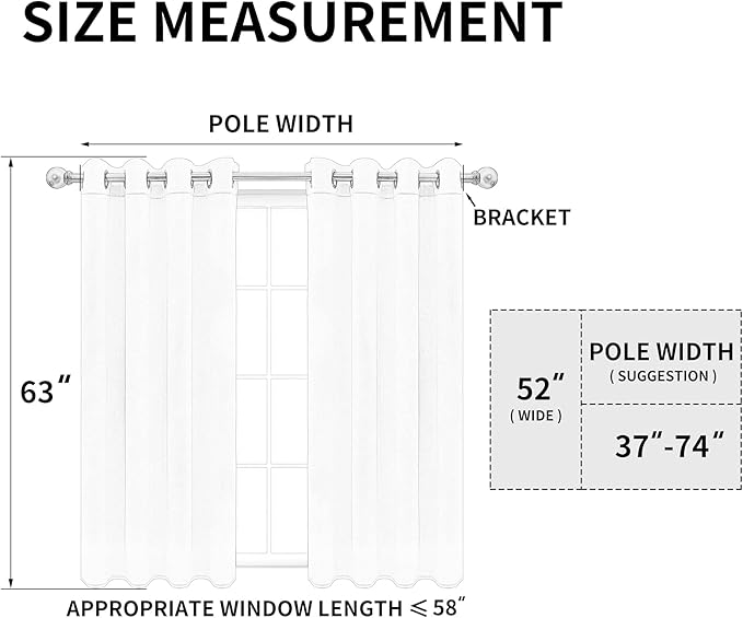 Easy-Going Blackout Curtains for Bedroom, Solid Thermal Insulated Grommet and Noise Reduction Window Drapes, Room Darkening Curtains for Living Room, 2 Panels (52x63 in,Dark Gray)