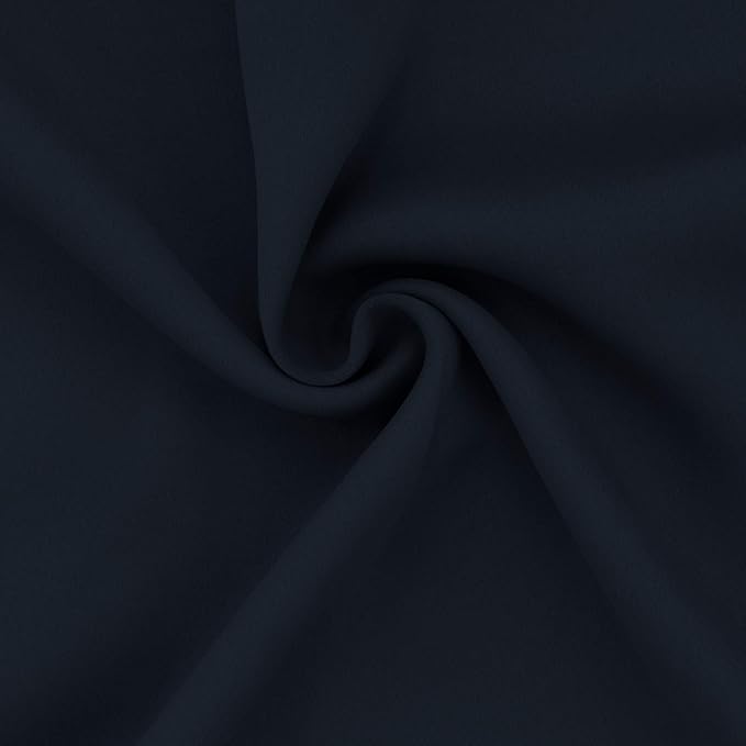 Easy-Going Blackout Curtains for Bedroom, Solid Thermal Insulated Grommet and Noise Reduction Window Drapes, Room Darkening Curtains for Living Room, 2 Panels (52x63 in,Navy)