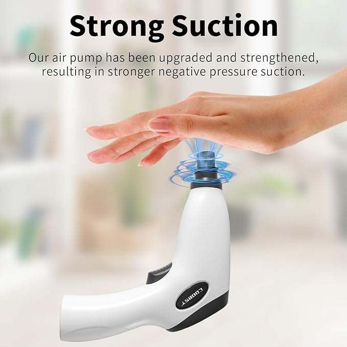 Cupping kit for Massage Therapy, Profession Cupping Set with Electric Cupping Guasha Pump, Cupping Therapy Set with 8pcs High Temp and High Pressure Resistant Vacuum Suction Cups for Cellulite