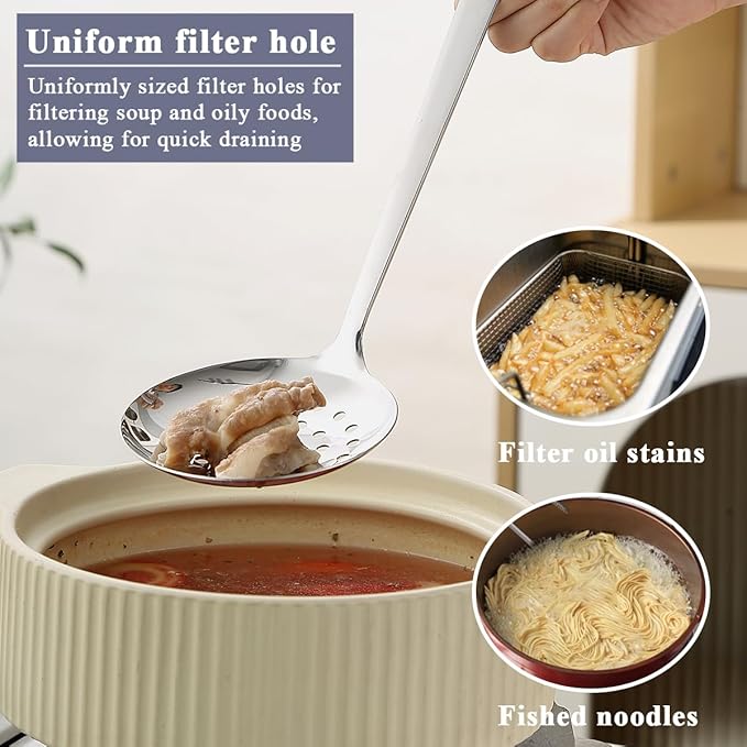 Evanda Kitchen Utensils Set 6pcs, Stainless Steel Cooking Utensils Set, Heavy Duty Kitchen Tools Spatulas Set, Home Essentials Kitchen Gadgets Accessories