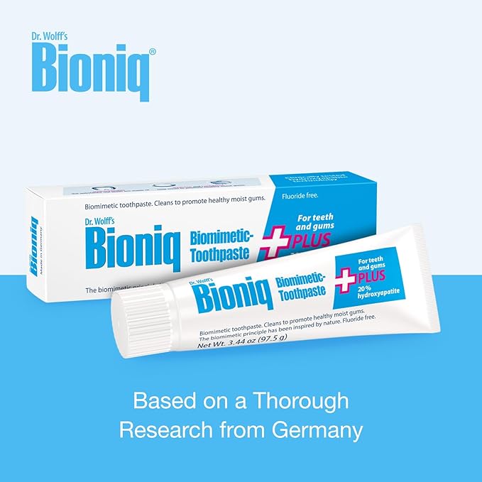 Bioniq Plus Biomimetic Toothpaste with 20 Percent Hydroxyapatite for Teeth and Gums I Clinically Tested I 3.44 oz