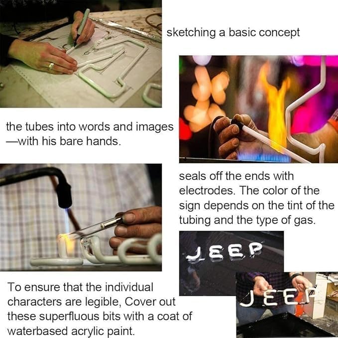 Auto Detailing Shop GLASS Neon Signs,GLASS Neon Light for Office Cafe Party Man Cave Neon Light Art Wall Lights 24 X 20 Inches