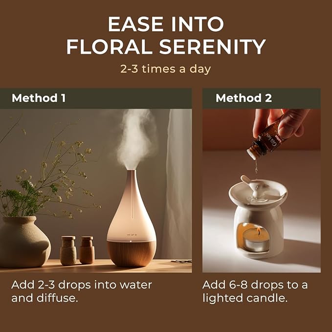 Gya Labs Lotus Essential Oil for Diffuser - 0.34 Fl Oz - 100% Pure Natural Lotus Oil for Skin, Massage, DIY & Candle Making Scent