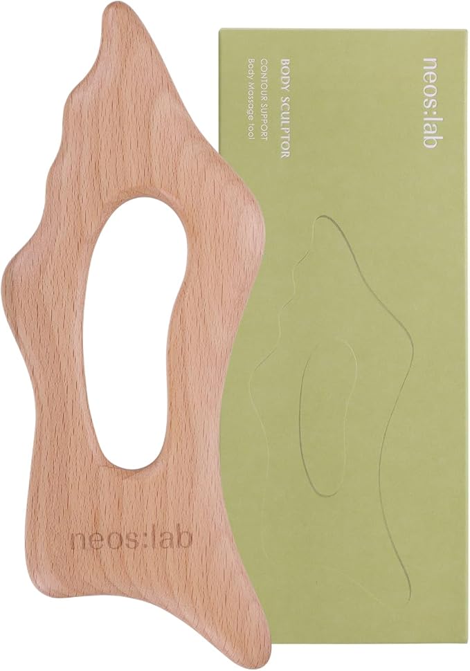 Body Sculptor - Beech Wood Massage Tool, Portable & Lightweight Scraping Tools, Wood Gua Sha, Relieve Tensed Muscle, Lymphatic Massage to Help Face & Body Circulation