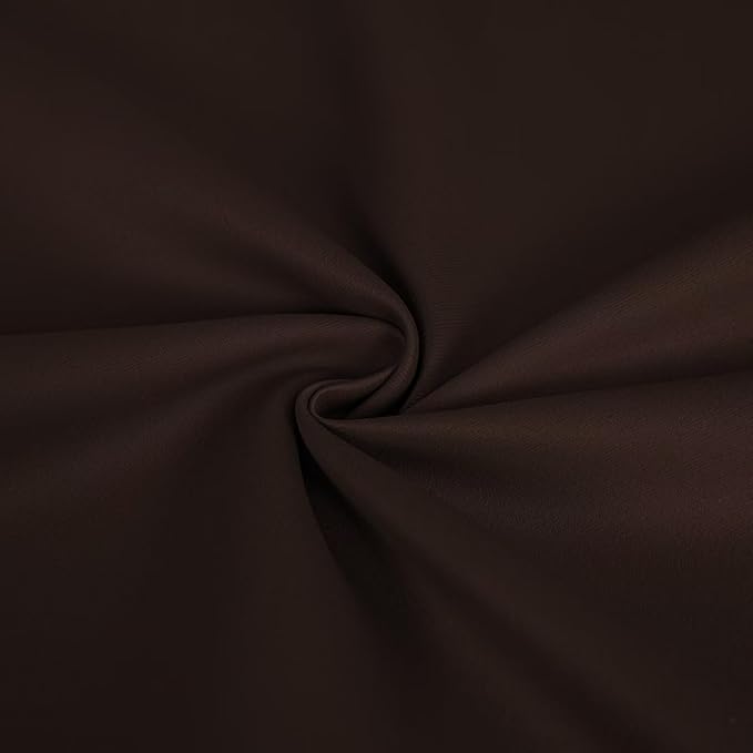 Blackout Curtains 108 Inches Long for Bedroom, Thermal Insulated Blackout Curtains 2 Panels Set, Solid Grommet Privacy Room Darkening Drapes for Living Room Windows(W52 x L108, Chocolate)