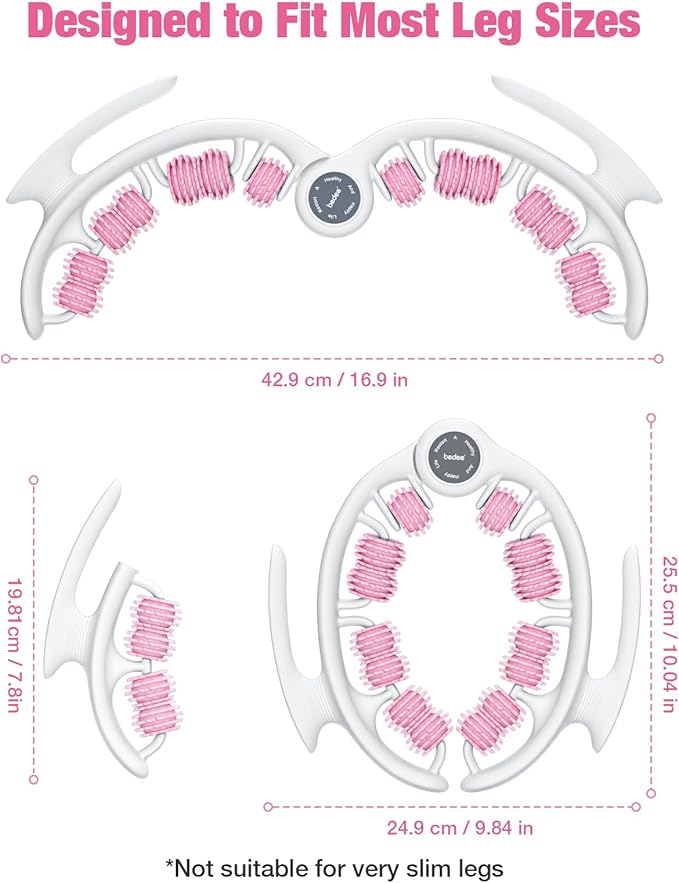 bedee Cellulite Massage Tool, Lymphatic Drainage Massager, Fascia Massage Tool for Arms, Legs, Stomach, Blue
