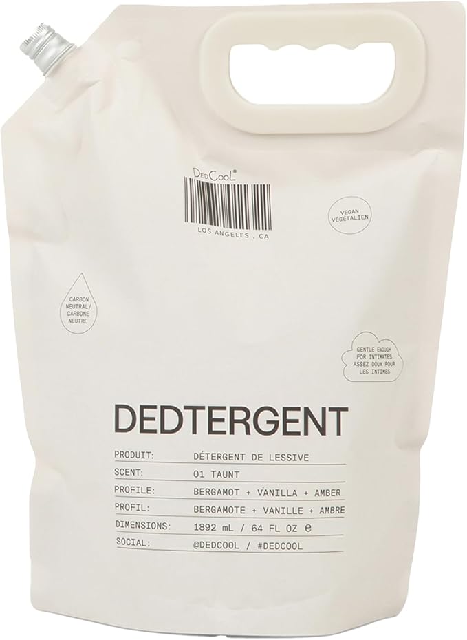 DedCool Liquid Laundry Dedtergent (01 Taunt Refill 64 fl oz) Luxurious Fragrance, Scented, Removes Stains, Ideal for 60 Washes, Infused with Essential Oils, Vegan, Non-Toxic, Cruelty & Dye Free
