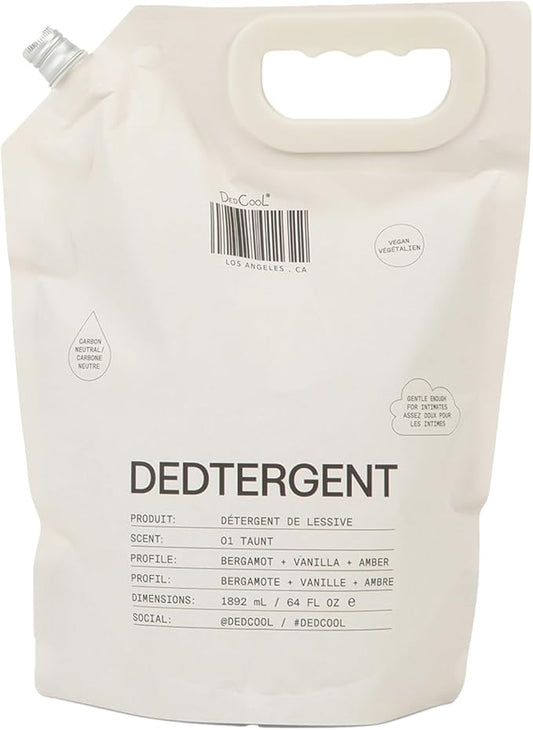 DedCool Liquid Laundry Dedtergent (01 Taunt Refill 64 fl oz) Luxurious Fragrance, Scented, Removes Stains, Ideal for 60 Washes, Infused with Essential Oils, Vegan, Non-Toxic, Cruelty & Dye Free