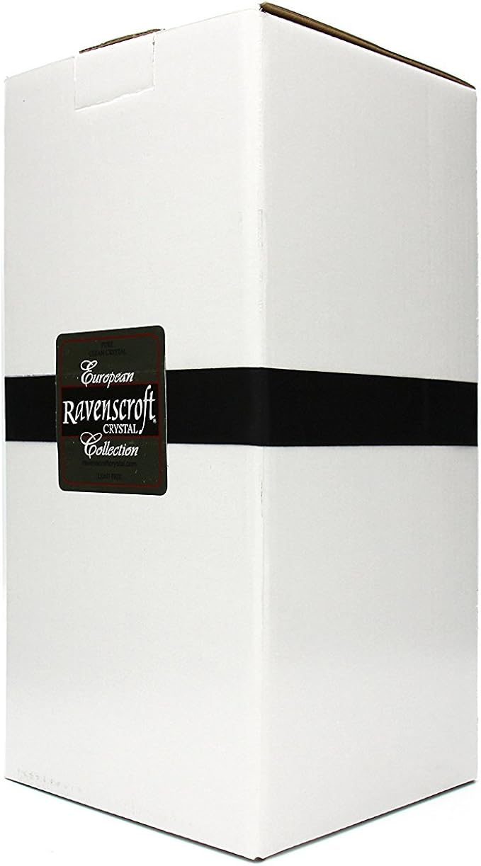 European-Made Decanter Gift Set | 1 Handmade European Lead-free Crystal Decanter with Stopper (30 Fl Oz) & 4 Crystal Whisky Glasses (11 FL Oz)