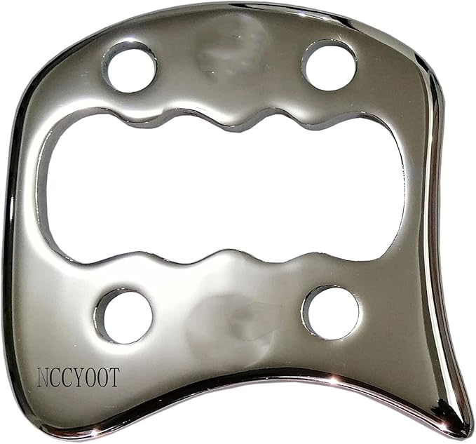 Gua sha Tool gua sha Stainless Steel iastm Tool Gussha Massage Tool Muscle Scraping Tool for Soft Tissue Therapy and Reduce Arms,Back, Legs, Neck Muscle Pain(DN)………