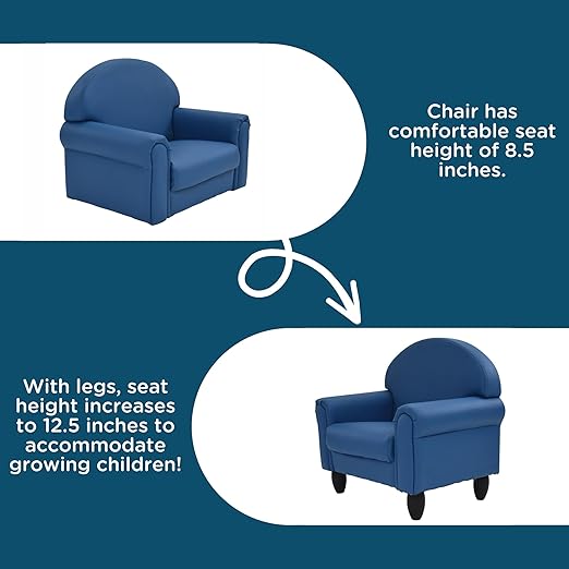 Children's Factory As We Grow Chair and Couch, Flexible Seating for Daycare or Preschool, Kids Reading Couch, Playroom Furniture, Deep Water
