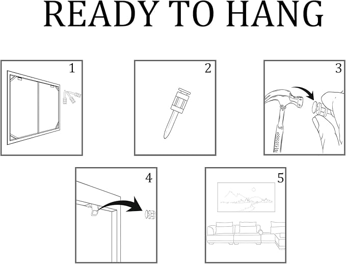 AJAZIKO Blue Abstract Wall Art Modern Navy Blue and Gold Pictures for Living Room Paintings Office Artwork Wall Decor Framed Canvas Wall Art Bedroom Wall Decor Above Bed 20×40IN