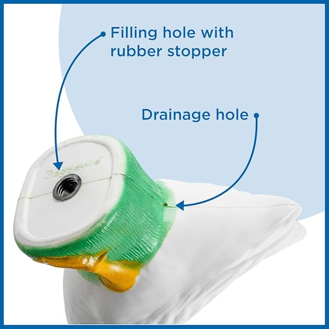 Fox Valley Traders Gaggleville Porch Goose Baby Statue – Charming 17" Outdoor Decorative Figurine for Garden, Patio, or Entryway Accent