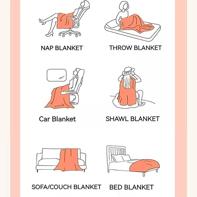 UKELER Camel Fleece Throw Blanket for Couch Faux Fur Throw Blanket Fluffy Blankets and Throws for Bed, Sofa, Office, Camping Cozy Plush Warm Thick Velvet Bed Blanket for Women, Men 60''x80''