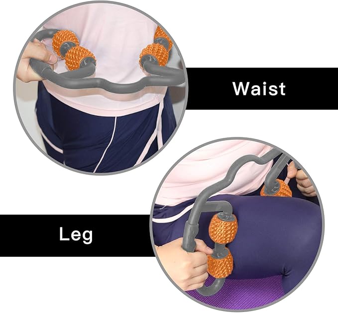 Cellulite Massage Tool Deep Fascia Massager & Dimpled Skin Remover for Legs - Anti-Cellulite Roller Tech with Lymphatic Drainage, Smooth Skin & Pain Relief for Thighs & Buttocks Sculpting