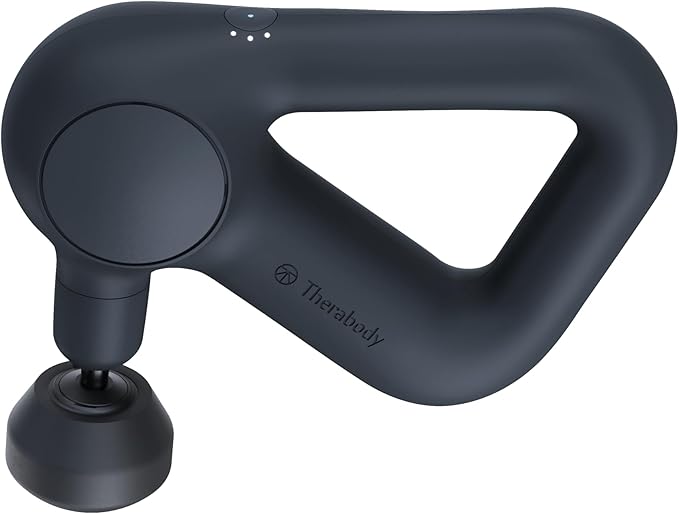 TheraGun Therabody Relief - Quiet Deep Tissue Therapy Massage Gun - Bluetooth Enabled, Electric Percussion Massage Gun & Personal Massager for Pain in The Neck, Back, Leg, Shoulder and Foot (Black)