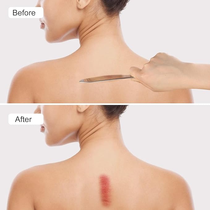 Guasha Massage Tool, Grade Stainless Steel Scraping Tool for Soft Tissue Upgrade Physical Therapy Stuff,Used for Back, Legs, Arms,Neck,Shoulder, Gua sha Tool