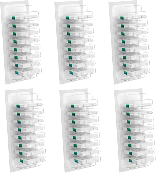 Disposable Toilet Brush with Replaceable Heads, Wall-Mounted Holder, Hygienic Bathroom Cleaning Tool (48 Box Refills)