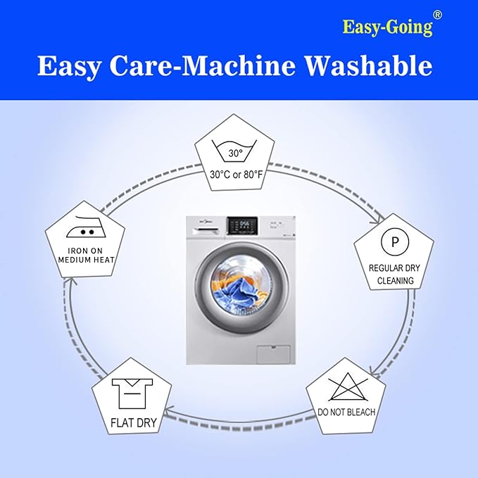 Easy-Going Blackout Curtains for Bedroom, Solid Thermal Insulated Grommet and Noise Reduction Window Drapes, Room Darkening Curtains for Living Room, 2 Panels (34x45 in, Bluestone)