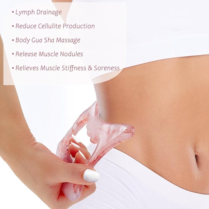 Large Body Gua Sha Tool D-Shape Resin Muscle Scraper Massage Tool for Lymph Drainage Myofascial Release Relieve Muscle Pain Cellulite Removal