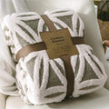 UKELER Grey Flannel Sherpa Throw 60''×50'' Soft Plush Flannel Blanket Throws for Bed/Couch/Sofa/Office/Camping