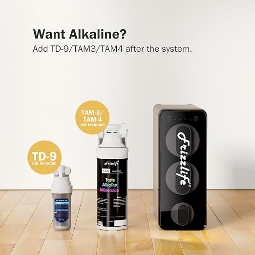 Frizzlife 1200GPD Reverse Osmosis Water Filter, 11-Stage Tankless Reverse Osmosis System, Under Sink RO Water Filtration System, 3:1 Pure to Drain, Smart Faucet, Reduce PFAS TDS, BPA Free, PD1200