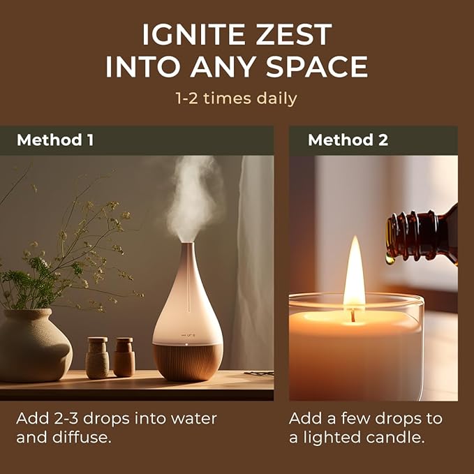 Gya Labs Grapefruit Essential Oil for Skin & Diffuser - 0.34 Fl Oz - 100% Pure Natural Grapefruit Oil for Hair, Aromatherapy DIY & Candle Making Scent