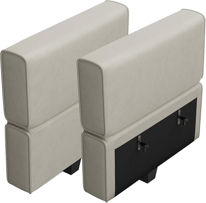 Belffin Modular Sofa Armrest Backrest Module for Modular Sectional Sofa Couch Side Armrest, Backrest Velvet Grey