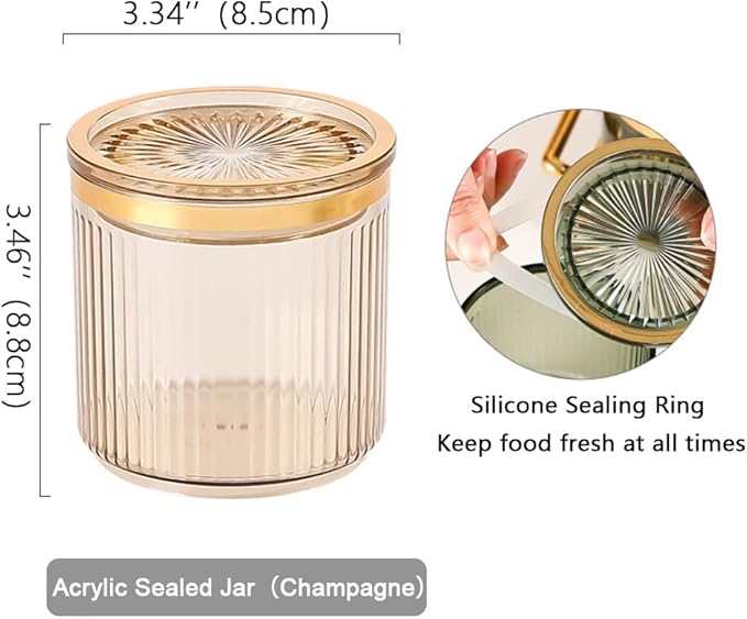 Acrylic Condiment Spice Jars,Condiment Spice Box With Lids and Spoons and Tray,Clear Plastic Condiment Canisters,Seasoning Box 6 Pack,Seasoning Box Set for Kitchen to Storage Salt,Paprika,Sugar