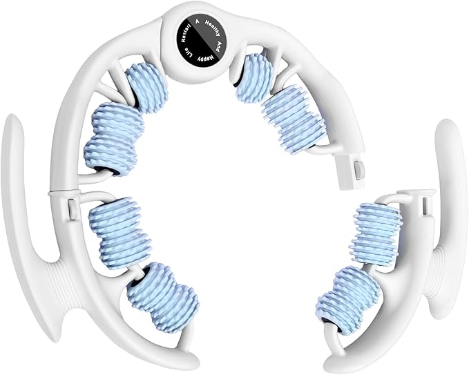 Cellulite Massage Roller for Legs, Anti Cellulite Massage Tool with Detachable, Fats Remover for Legs, Thighs, Butt, Fascia Massage Tool for Lymphatic Drainage & Deep Tissue Pain Relief (Blue)