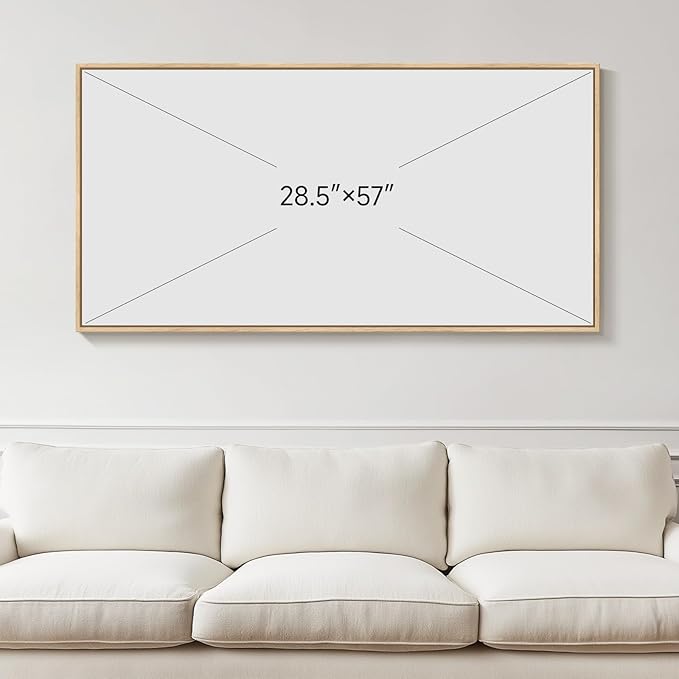 Framed Extra Large Colorful Abstract Wall Art for Living Room, Modern Horizontal Bright Canvas Prints Paintings Artwork for Walls, Bold Color Pictures for Hallway Dining Bedroom Office Wall Decor 30x60 In