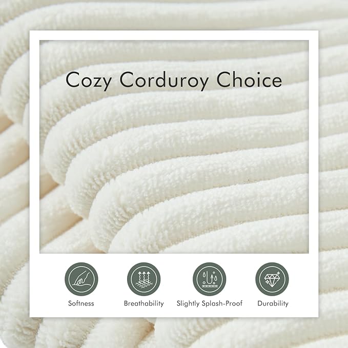 Boneless Sectional Cloud Couch Sofa for Living Room, 112" U-Shaped Modular Modern Lounge Sleeper Beige Couches with Chaise, No Assemble, Cordury Compression Upholstered Sofas