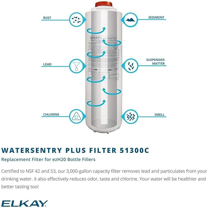 Elkay LZO8WSLK EZH2O Bottle Filling Station and Cooler, Light Gray Granite