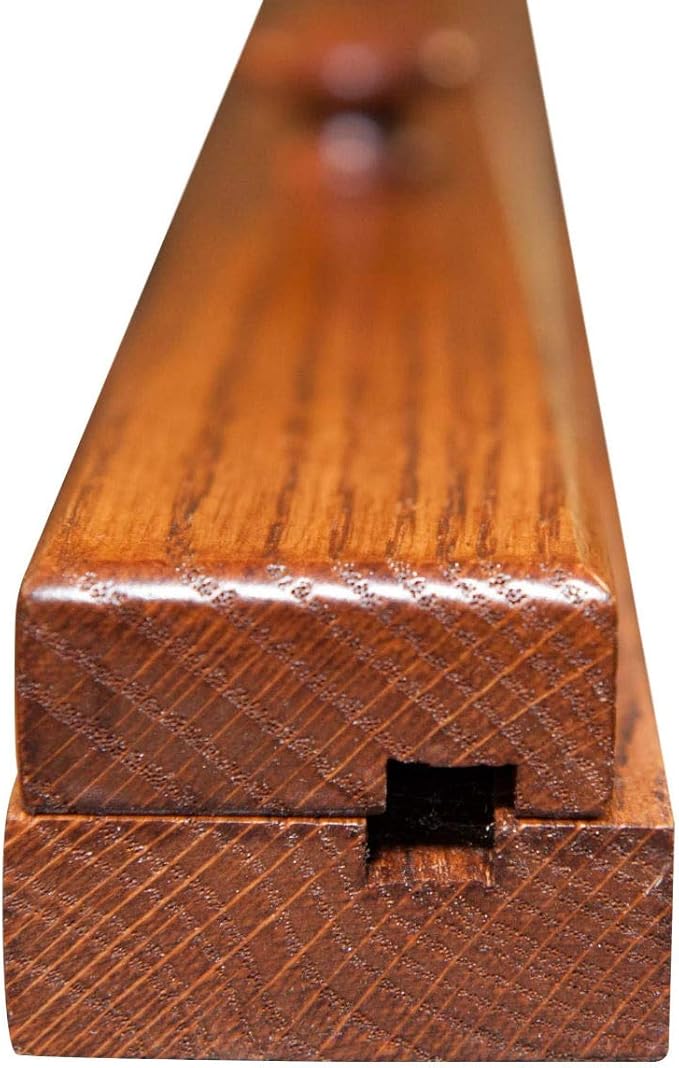 RRD Quilt Hanger for Wall for Display (54") Amish Made Wooden Quilt Rack Wall Mount - Rustic Tapestry Quilt Wall Hangers (Oak Wood, Michaels Stain, 54" Long)