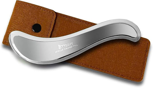 BYYDDIY Stainless Steel 6.3 inch Gua Sha Tool & Muscle Scraper Tool & Gua Sha Facial Tools (S.S)