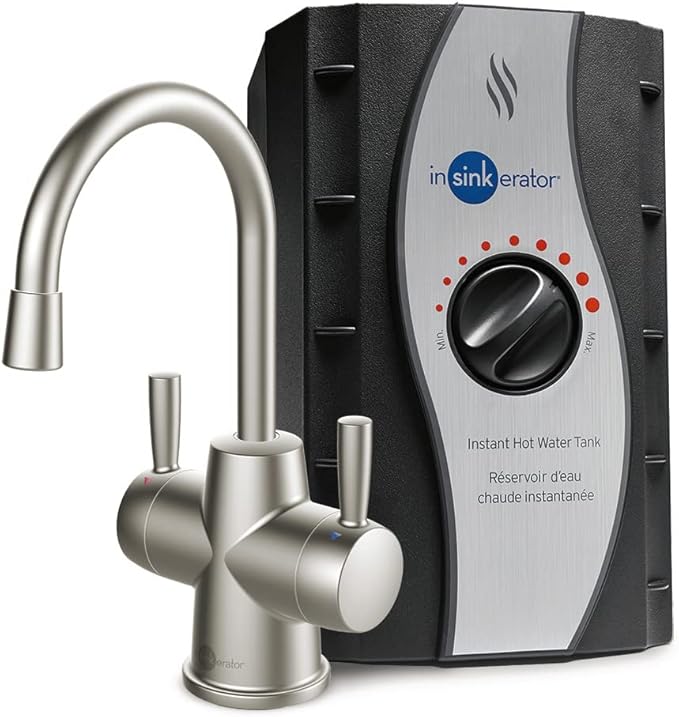 InSinkErator HOT250 Instant Hot and Cold Water Dispenser System & F-1000S Standard Under Sink Water Filtration System for Instant Hot and Cold Water Dispenser System