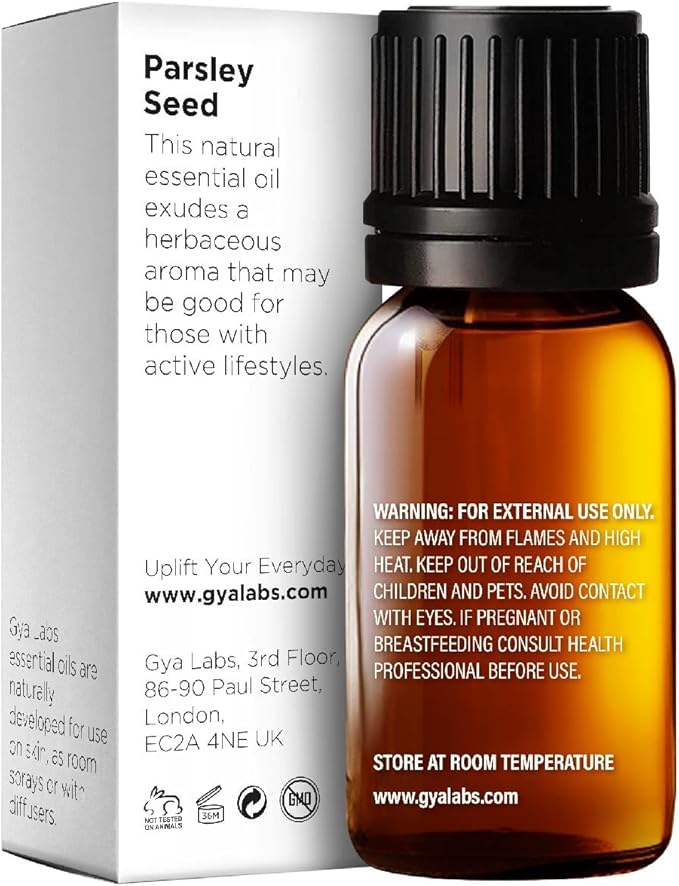 Gya Labs Parsley Essential Oil for Skin - 0.34 Fl Oz - 100% Pure Natural Parsley Oil for Diffuser, Hair & Candle Making Scent