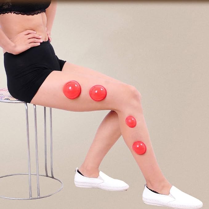 12 Pcs Silicone Massage Cupping Set Vacuum Cupping Cans Acupuncture Cupping Therapy Set Professional Body Massage Suction Cup Cupping Therapy Pain Relief Muscle Health Relaxation