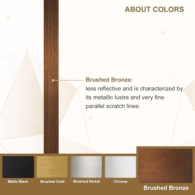 ANDY STAR Bronze Bathroom Mirror, 24x32 Oblong Vanity Mirror with Stainless Steel Metal Frame, Oil Bronze Oval Mirror for Over Sink, Modern Anti Rust Wall Mounted