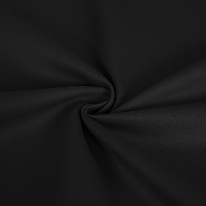 Blackout Curtains 84 Inch Length for Bedroom, Thermal Insulated Blackout Curtains 2 Panels Set, Solid Grommet Privacy Room Darkening Drapes for Living Room Windows(W52 x L84, Dark Grey)