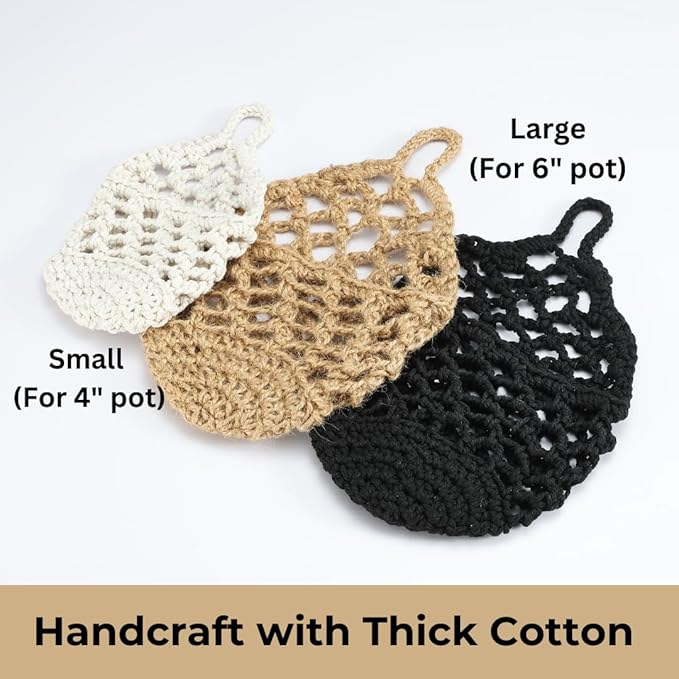 2PK Wall Planters for Indoor Plants, Macrame Plant Hanger | Wall Planter, Plant Hanger, Hanging Planter (2PK, for 6 inch Pot)