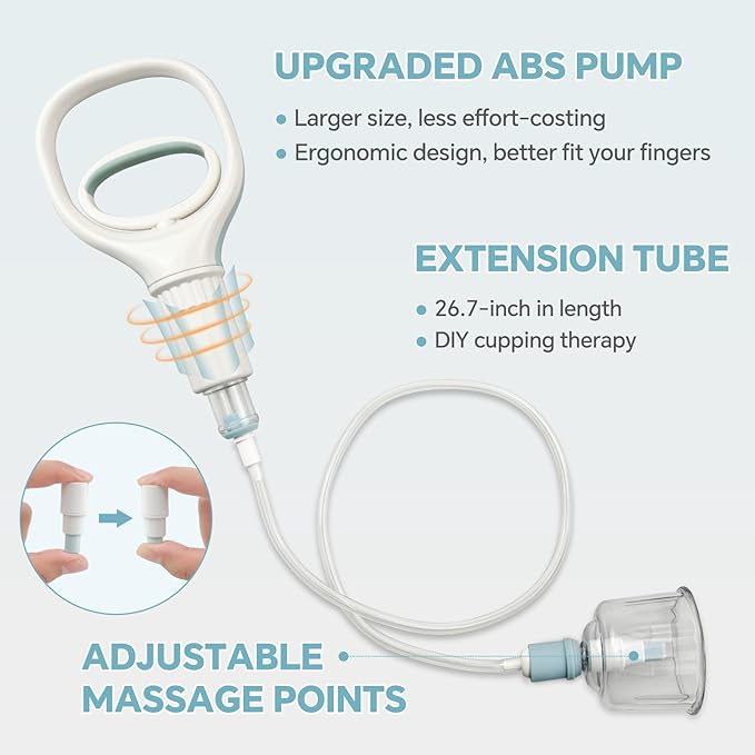 Cupping Kit for Massage Therapy 20 Suction Cups for Back Muscle Body Physical Pain Relief Cupping Set with Carring Case