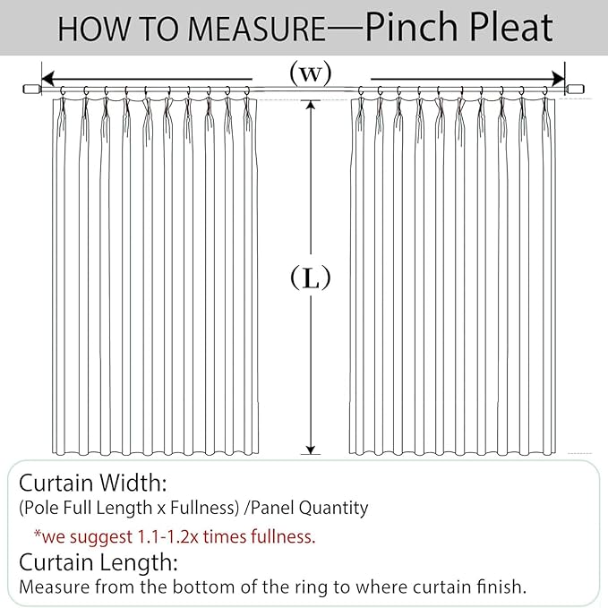 Macochico Pinch Pleated Blackout Curtains 102 Inches Long 100% Light Blocking Sand Beige Linen Drapes for Bedroom Living Room Farmhouse Shabby Chic Burlap Curtains with Tieback 72”Wx102”L 1 Panel