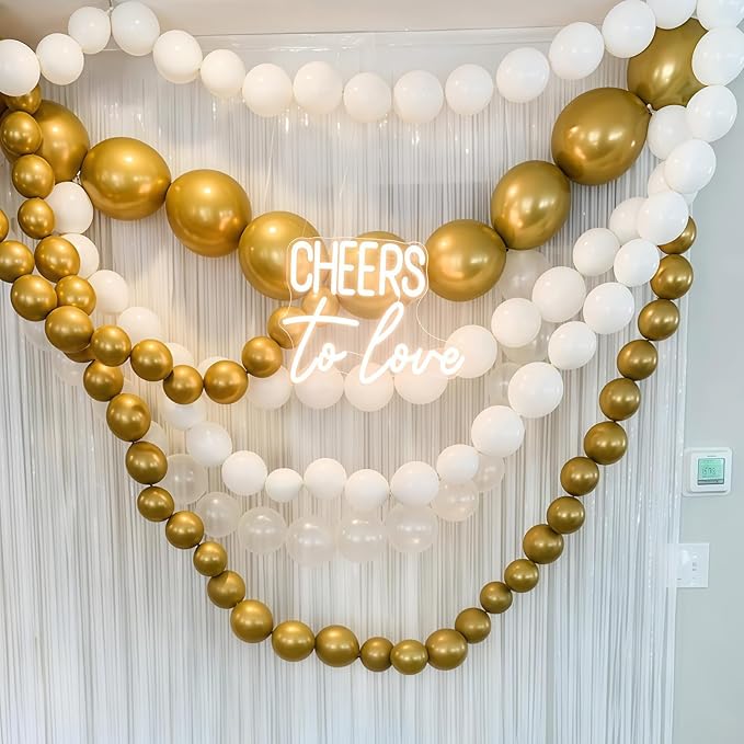Clear Quick Link Balloons, 100PCS 6 Inch Small Bubble Linking Balloons for Making Balloon Wall Heart Arch, Tails Balloon for Wedding Birthday Baby Shower Engagement Graduation Party Decorations