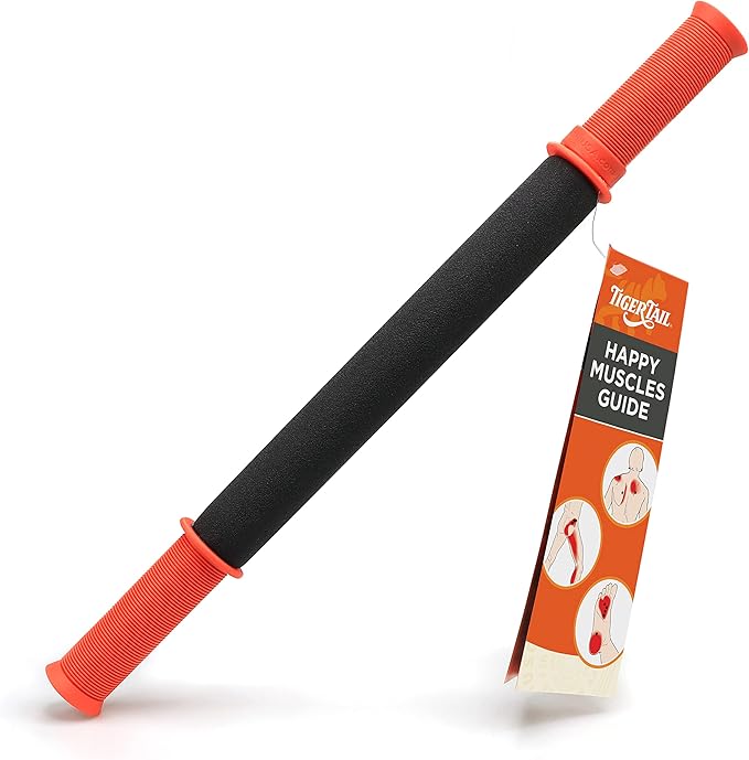 Tiger Tail Massage Stick, 22", Massage Therapy on The Go, Relieve Sore Muscles, Foam Roller Prevent Injury, Speed Recovery, Improve Mobility, Massage Therapy Tool (FFP)