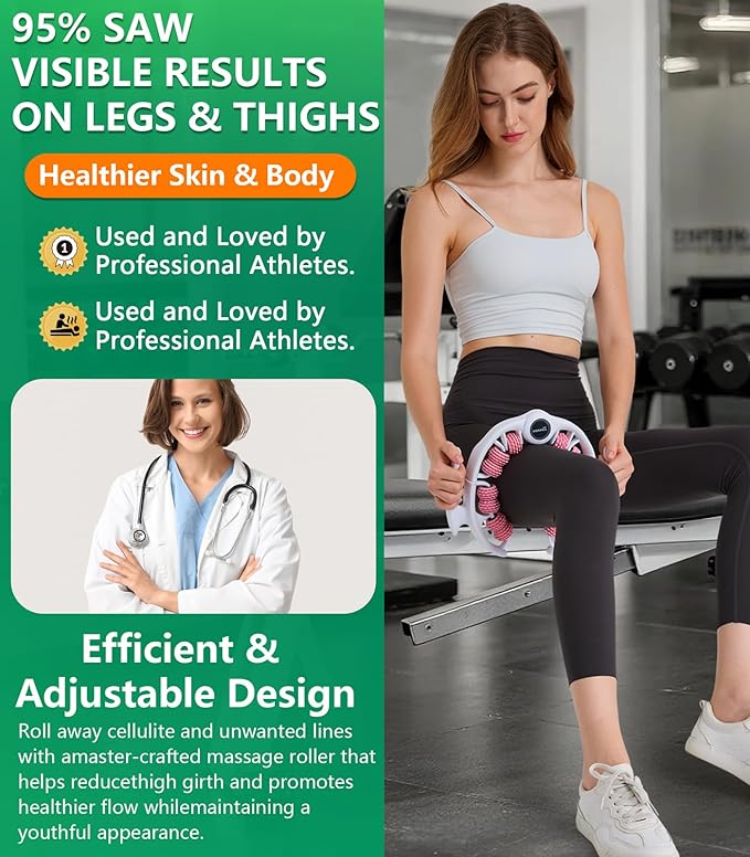 Cellulite massage tool | 360°removable cellulite remover for legs & Lymphatic Drainage Massager | Fascia Blaster for Contoured & Smoother Skin,Tool for Sore Arms, Legs, Stomach & Buttocks Pink