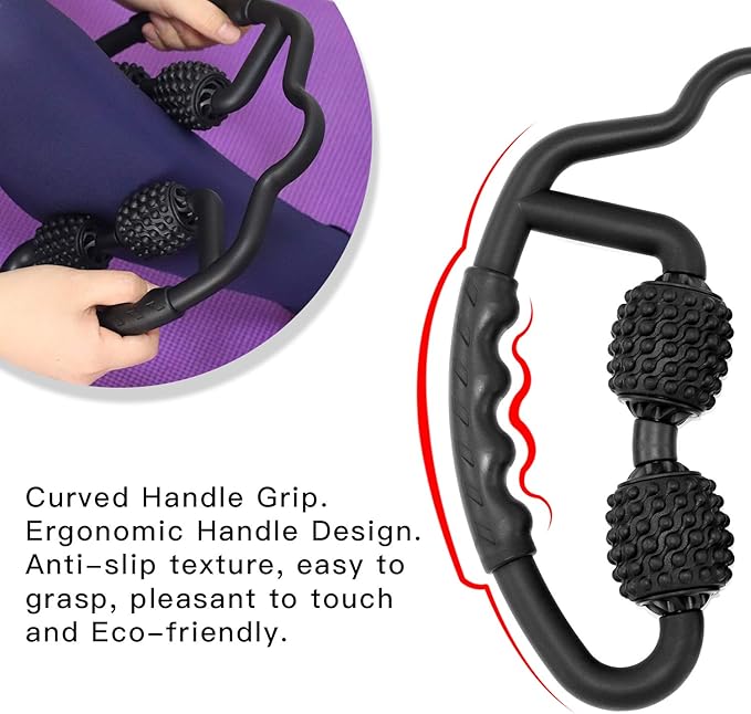 Cellulite Massage Tool Deep Fascia Massager & Dimpled Skin Remover for Legs - Anti-Cellulite Roller Tech with Lymphatic Drainage, Smooth Skin & Pain Relief for Thighs & Buttocks Sculpting