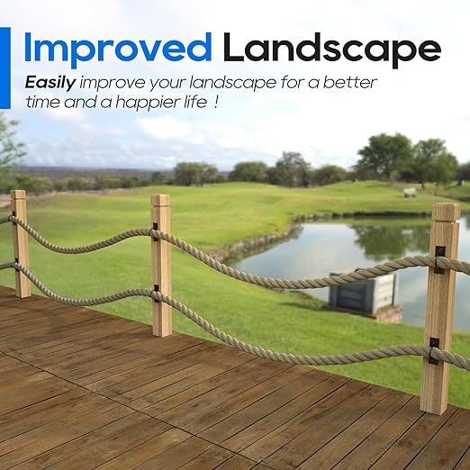 10Pack 2inch Rope Support Holder Drop Ring Brackets Stainless Steel Decorative for Hemp Rope Fencing Stair Deck Railing Ceiling Hook