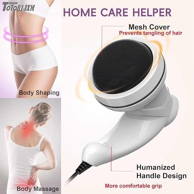 Cellulite Massager – Body Sculpting Machine with Lymphatic Drainage & Skin Tightening for Belly Butt Stomach Legs Arms Fat, Lipo Roller Massager After Surgery, Widearea & Adjustable Speed.